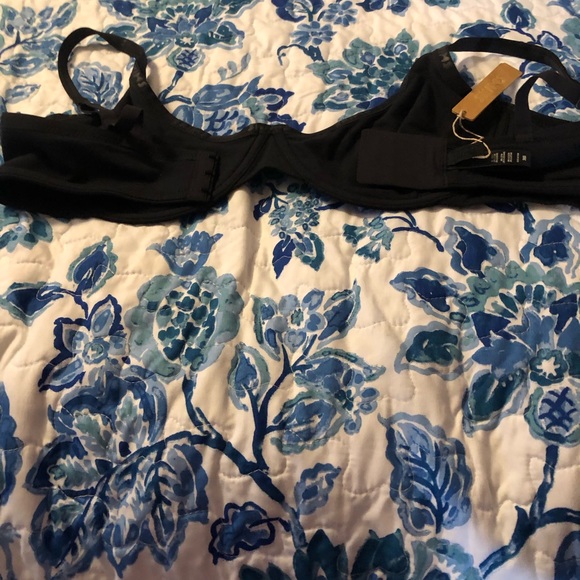 NWT Skims Cotton Logo Underwire Demi Bra Color Soot Hook & Eye Closure - Picture 2 of 6